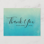 Weddenschap Hartelijk dank Het Briefkaart Blauwe W (Voorkant)