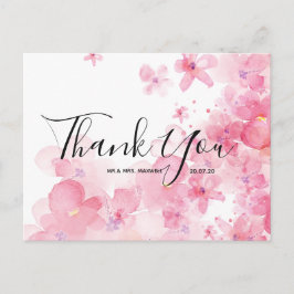 Weddenschap Hartelijk dank Het roze Briefkaart van