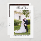 Weddenschap Hartelijk dank Kaart (Voorkant / Achterkant)