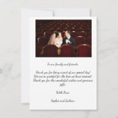 Weddenschap Hartelijk dank Kaart (Achterkant)