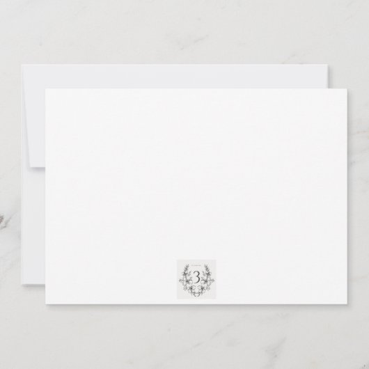 Weddenschap Hartelijk dank Kaart (Achterkant)