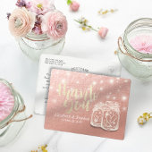 Weddenschap Hartelijk dank Mason Jar String Light Briefkaart