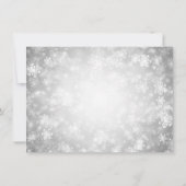 Weddenschap Hartelijk dank Nota Zilver Winter Wond Bedankkaart (Achterkant)