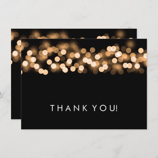 Weddenschap Hartelijk dank Noteer Gold Hollywood G Bedankkaart (Voorkant / Achterkant)