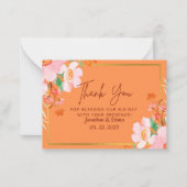 Weddenschap Hartelijk dank Notitiekaartje (Voorkant)