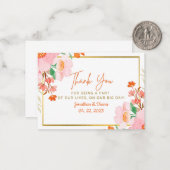 Weddenschap Hartelijk dank Notitiekaartje (Voorkant / Achterkant in situ)