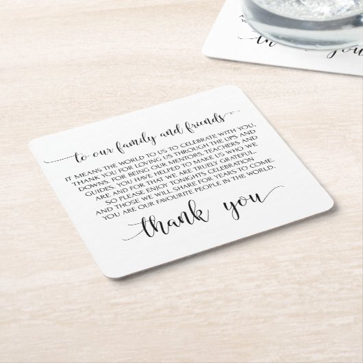 Weddenschap Hartelijk dank Onderzetters (Schuin)