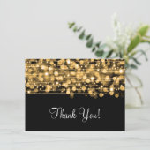 Weddenschap Hartelijk dank Opmerking: feestjes gou Bedankkaart (Staand voorkant)