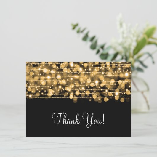 Weddenschap Hartelijk dank Opmerking: feestjes gou Bedankkaart (Staand voorkant)