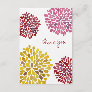 Weddenschap Hartelijk dank Opmerking: Flat Linen-k Bedankkaart