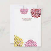 Weddenschap Hartelijk dank Opmerking: Flat Linen-k Bedankkaart (Achterkant)