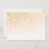Weddenschap Hartelijk dank Opmerking: Gold Bokeh S Notitiekaartje (Achterkant)