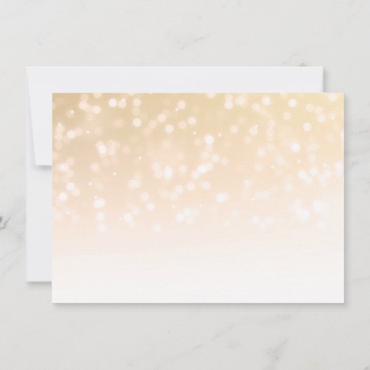 Weddenschap Hartelijk dank Opmerking: Gold Bokeh S Notitiekaartje (Achterkant)