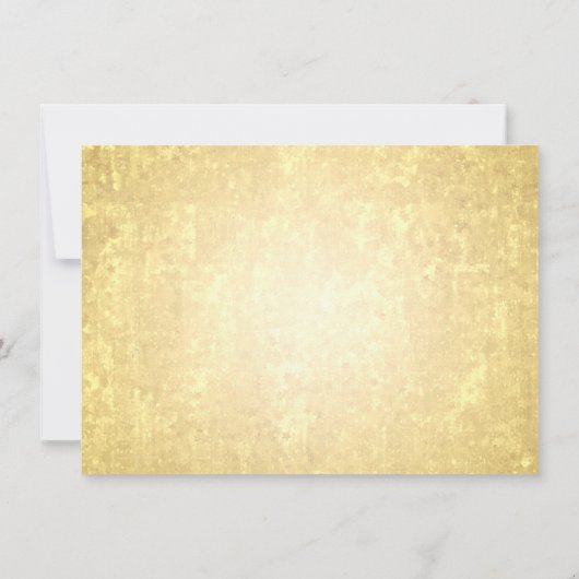 Weddenschap Hartelijk dank Opmerking: Gold Foil St Notitiekaartje (Achterkant)
