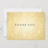 Weddenschap Hartelijk dank Opmerking: Gold Foil St Notitiekaartje (Voorkant)