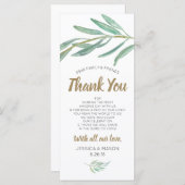 Weddenschap Hartelijk dank Plaats kaart - Rustic G (Voorkant / Achterkant)