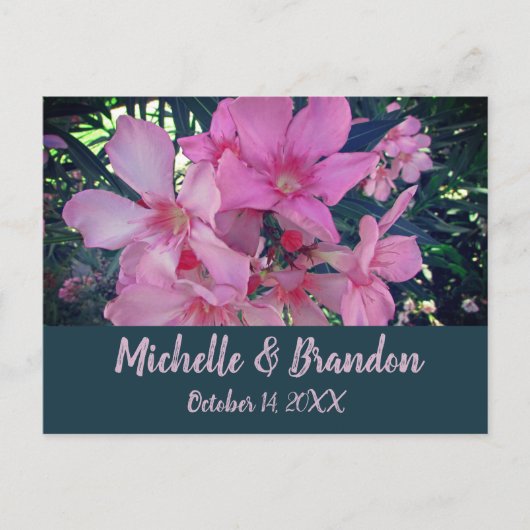 Weddenschap Hartelijk dank Roze Floral Foto Flower Briefkaart (Voorkant)
