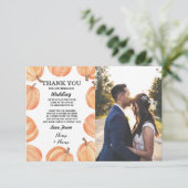 Weddenschap Hartelijk dank Verloving pompoen Herfs Kaart (Staand voorkant)