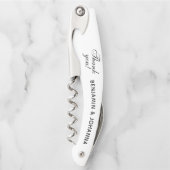 Weddenschap Hartelijk dank voor Bride Groom Names  Kurkentrekker (Voorkant)