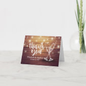 Weddenschap Hartelijk dank voor Champagne Glasses  Bedankkaart (Voorkant)