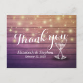 Weddenschap Hartelijk dank voor Champagne Glasses Briefkaart (Voorkant)