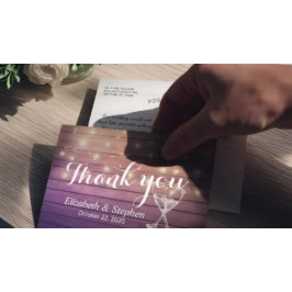 Weddenschap Hartelijk dank voor Champagne Glasses  Briefkaart