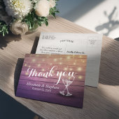 Weddenschap Hartelijk dank voor Champagne Glasses Briefkaart