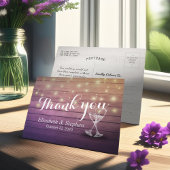 Weddenschap Hartelijk dank voor Champagne Glasses  Briefkaart