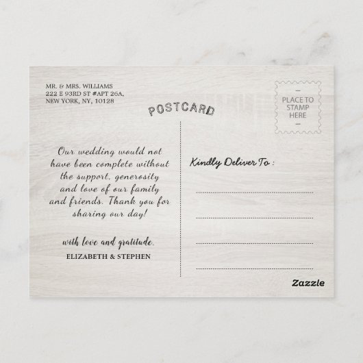 Weddenschap Hartelijk dank voor Champagne Glasses  Briefkaart (Achterkant)