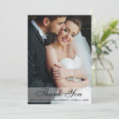 Weddenschap Hartelijk dank voor de Bride & Groom-f Bedankkaart (Staand voorkant)