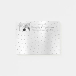 Weddenschap Hartelijk dank voor de foto Silver Gra Post-it® Notes