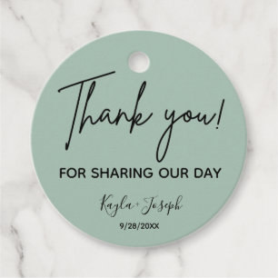 Weddenschap Hartelijk dank voor de groene pleister Bedankjes Labels