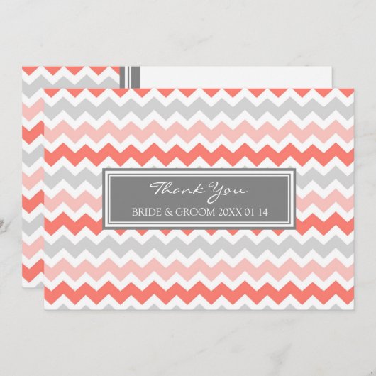 Weddenschap Hartelijk dank voor de kaarten Coral G (Voorkant / Achterkant)