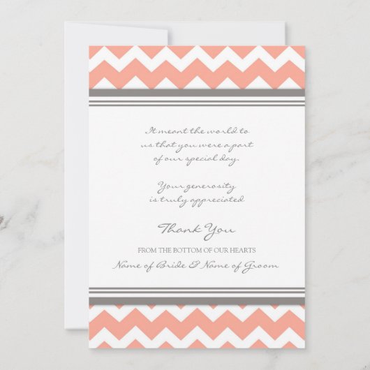 Weddenschap Hartelijk dank voor de kaarten Coral G (Achterkant)