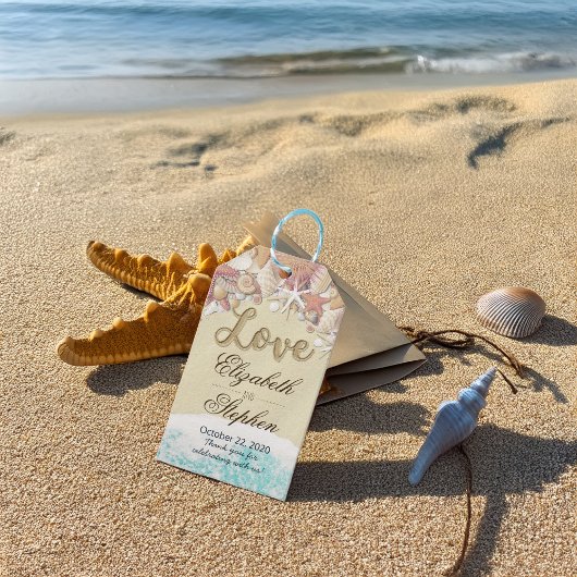 Weddenschap Hartelijk dank voor de zomerstrand Cadeaulabel