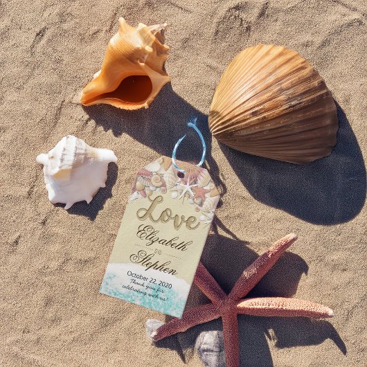 Weddenschap Hartelijk dank voor de zomerstrand Cadeaulabel