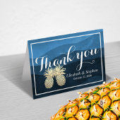 Weddenschap Hartelijk dank voor gouden anananas Co Bedankkaart