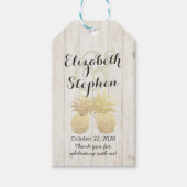 Weddenschap Hartelijk dank voor gouden anananas pa Cadeaulabel (Voorkant)