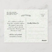 Weddenschap Hartelijk dank voor gouden anananas Pi Briefkaart (Achterkant)