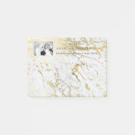 Weddenschap Hartelijk dank voor goudkleurige goudm Post-it® Notes