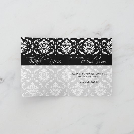 Weddenschap Hartelijk dank voor kaarten Black Dama (Binnen)
