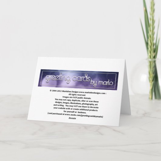 Weddenschap Hartelijk dank voor kaarten D9 (Achterkant)