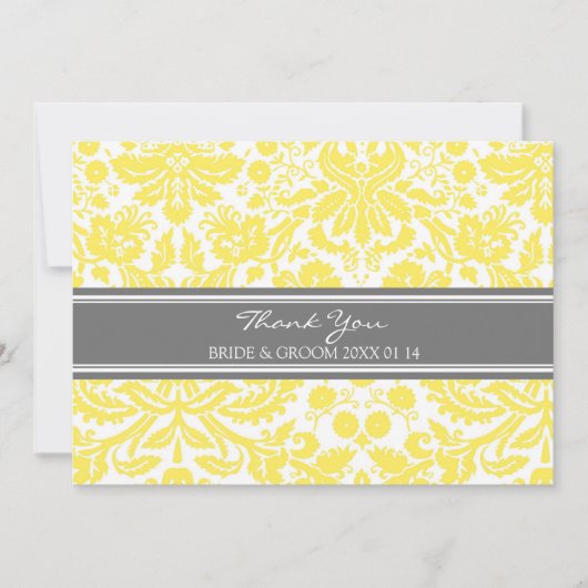 Weddenschap Hartelijk dank voor kaarten Lemon Grey (Voorkant)