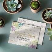 Weddenschap Hartelijk dank voor Planten met succes Briefkaart