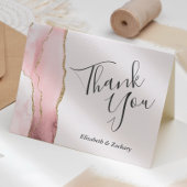 Weddenschap Hartelijk dank voor uw zwarte roze roo Kaart