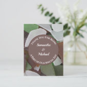 Weddenschap Hartelijk dank voor Zee Glass Beach-ce Briefkaart (Staand voorkant)