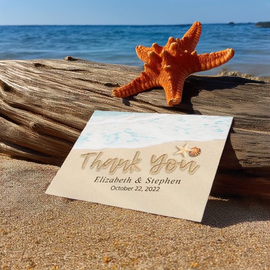 Weddenschap Hartelijk dank voor zomervakantiestran Briefkaart