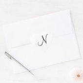 Weddenschap Hearts Monogram N Wedding Seal Sticker (Envelop)