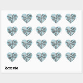 Weddenschap Hearts Snowflake Winter Weddenschappen Hart Sticker (Vel)