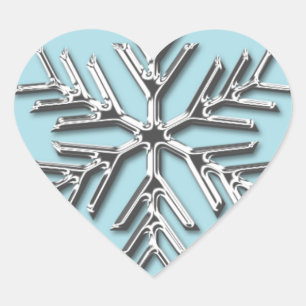Weddenschap Hearts Snowflake Winter Weddenschappen Hart Sticker